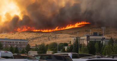 Reno Wildfire Forces Tens of Thousands to Flee as Flames Bear Down on University Campus